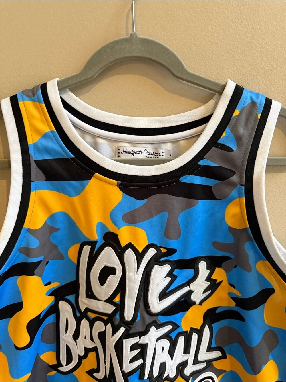 Love & Basketball Men’s Camo Basketball Jersey #22 Quincy McCall Large